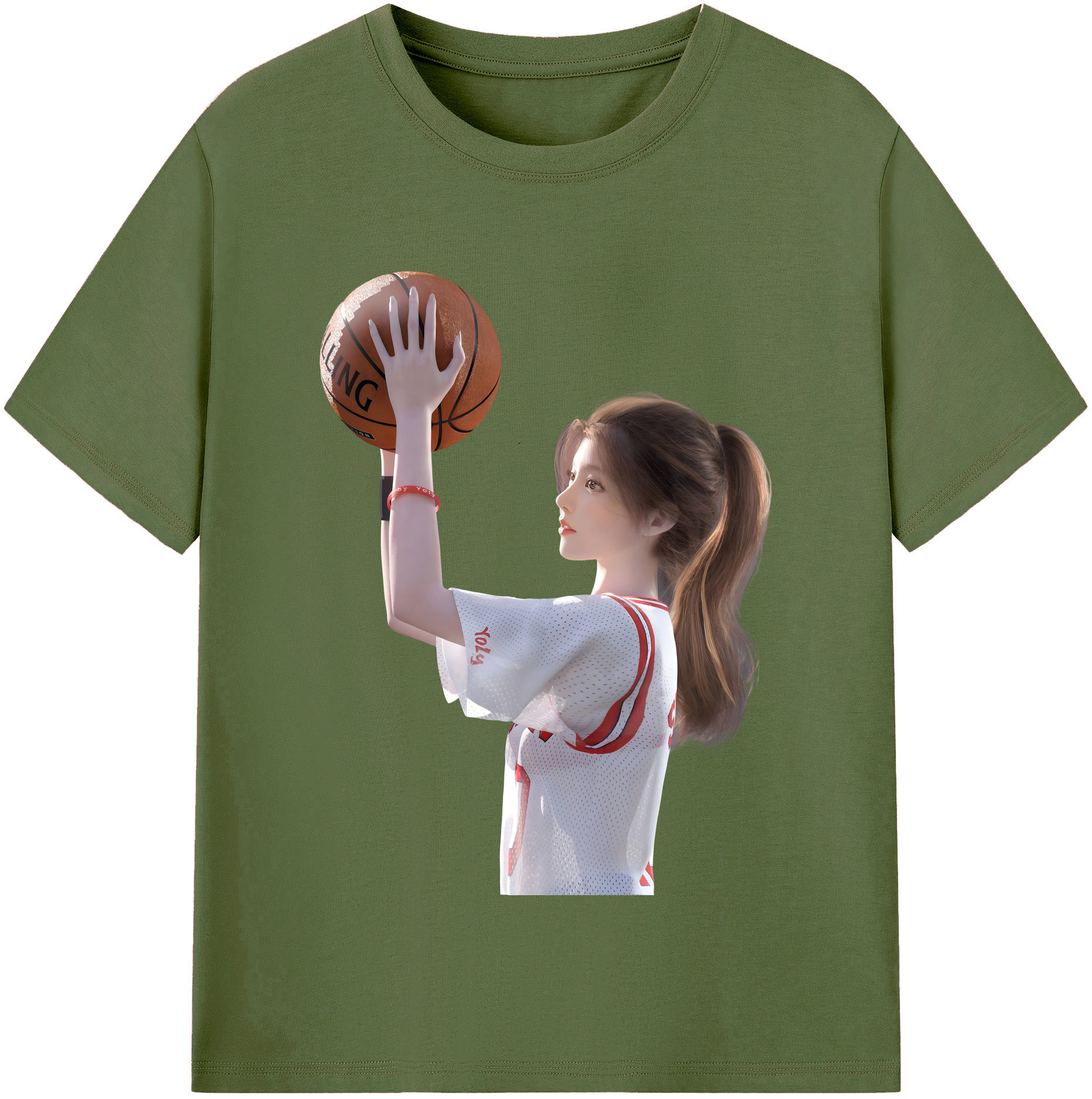 SLAM DUNK／スラムダンク 綿100％半袖Tシャツ（フロントプリント）